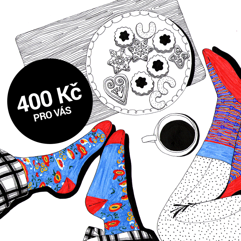 Vánoce v říjnu? 400 Kč pro vás na barevné ponožky SocksInBox