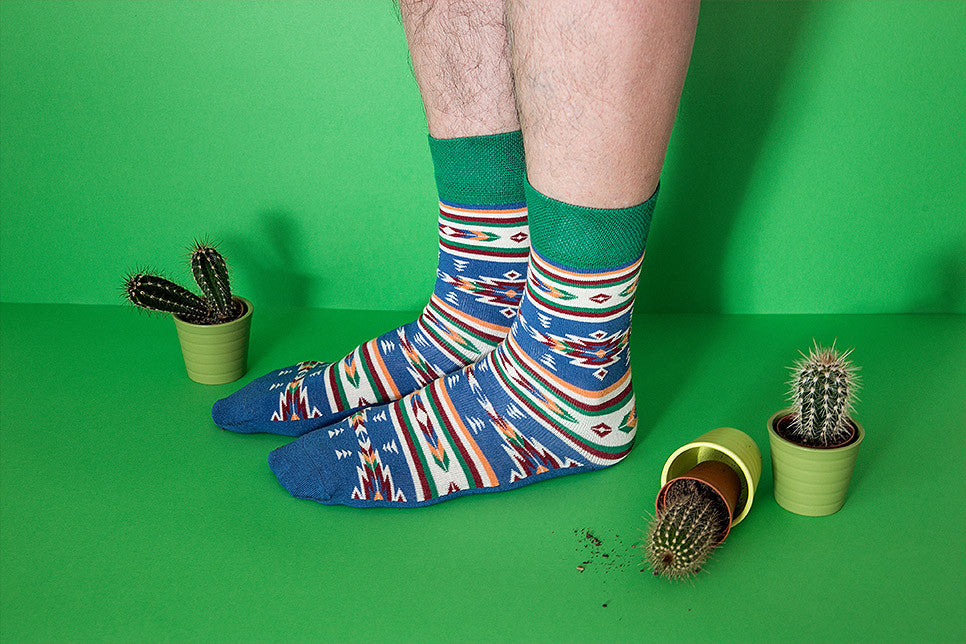 Veselé ponožky ve veselém fotopříběhu