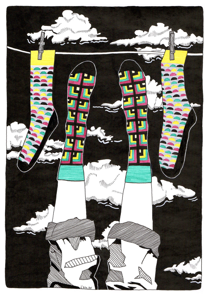 Legendární ilustrace Kamily Stolářové pro SocksInBox
